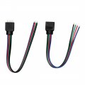 Uxcell 5 Paris Led 5050 Rgb Strip Light Connector 4 Pin Conductor To Controller Jumper For