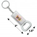Graphics More Fraggle Rock Fraggles Dancing Gobo Red Boober Mokey Wembley Keychain Rectangle Chrome Plated Metal Bottle Cap
