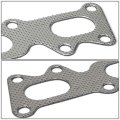 Aluminum Exhaust Manifold Header Gasket Set Compatible With 97-06 Mercedes C230 Sl30 C220 W202 W203 2 2l 2 3l