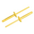 50pcs 5 32 X1 Aluminum Large Head Tri Grip Rivets Flange For Diy Sheet Metal Automotive Repairs Furniture Marine Boat Yellow 