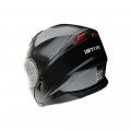 1storm New Motorcycle Bike Modular Full Face Helmet Dual Visor Sun Shield With Led Tail Light Bluetooth Headset Glossy Black