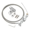 36 In Throttle Cable Kit For Chevy Ls1 5 7l 4 8l 3l 6 0l Engine Swap Stainless Steel Trim To Fit With Aluminum Bracket And 