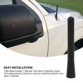 Al3z-1881-3a 2023 4 Inch Short Black Aluminum Antenna Mast Am Fm Replacement For 2022 Ford F150 Lariat Extended Cab Pickup