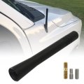 Al3z-1881-3a 2023 4 Inch Short Black Aluminum Antenna Mast Am Fm Replacement For 2022 Ford F150 Lariat Extended Cab Pickup