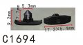 Autobahn88 Weatherstrip Clip Compatible With Volkswagen Oem 1h0823717 Pack Of 20