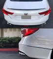 Akasaka Stainless Polished Quad Muffler Exhaust Tips Finishers Compatible With 2018-2022 Honda Accord Sport Ex-l Touring