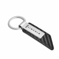Ipick Image Compatible With Lincoln Carbon Fiber Texture Black Pu Leather Strap Key Chain