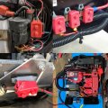 15a Dc 12v 24v- 48v Automatic Reset Circuit Breaker With Cover Stud Bolt For Battery Chargers Trucks Buses Electric Cars Car