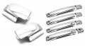 Sizver Chrome Door Mirror Handle Cover For Nissan Rogue With Smart Keyholes 