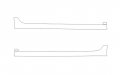 True Line Automotive Precut Door Rocker Guard Black Carbon Fiber Vinyl Film Kit For Mazda Mazda6 Base 2009 2010 2011 2012 2013 