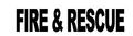 2 5 X 10 Inch Reflective Iron On Letters- Silver Fire Rescue 