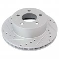 Brake Pads And Coated Rotors Set Front With Drilled Slotted Semi-metallic All-weather Mechanics Choice For 1990-1992 Jeep 