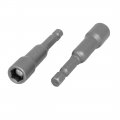 Aexit 8mm 5 16-in Wrenches Socket 65mm Length Magnetic Nut Drivers Adapter Drill Bits 10pcs