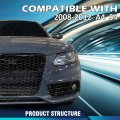 Fog Light Lamp Cover Grille Driver And Passenger Side For Audi A4 B8 S-line S4 Models 2008-2012 Not Fit Standard Bumper
