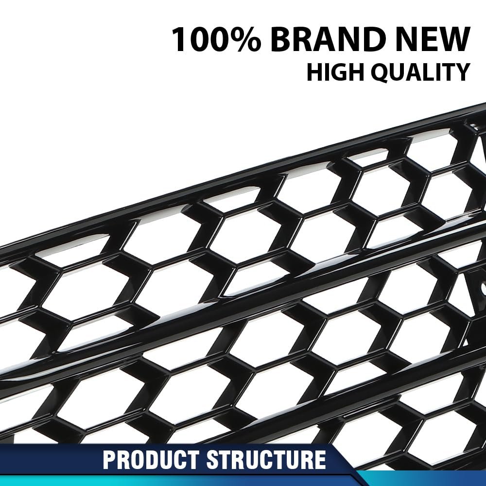 Fog Light Lamp Cover Grille Driver And Passenger Side For Audi A4 B8 S-line S4 Models 2008-2012 Not Fit Standard Bumper