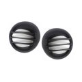 Fog Light Covers For Dodge Ram 1500 2002 To 2009 Front Driver And Passenger Side Pair Primed Black Plastic Bumper Grille 