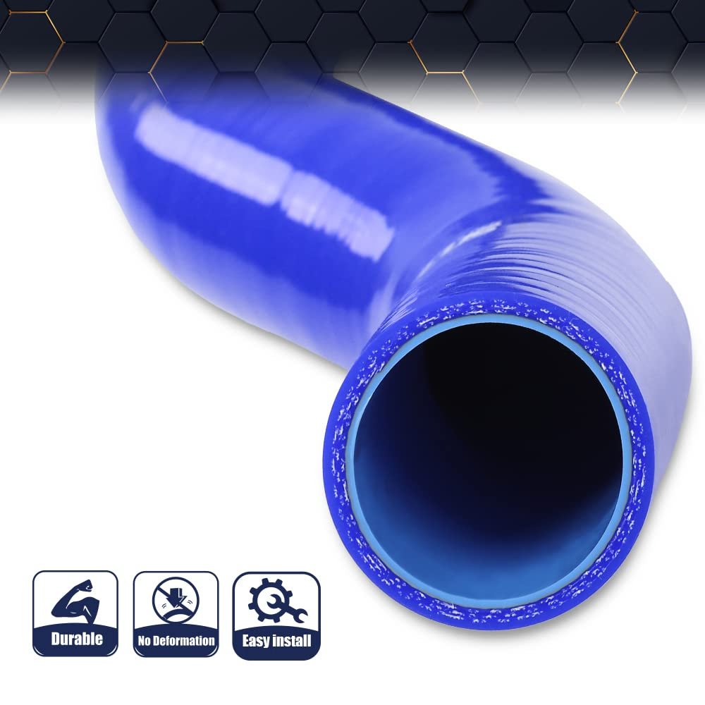 Silicone Radiator Hose Kit For 1999-2014 Silverado Sierra Suburban Tahoe Yukon Gm Blue With Clamps