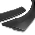 Auto Dynasty 3pcs Stp-style Car Front Bumper Lip Spoiler Wing Body Kit Compatible With Veloster Turbo 13-17 Matte Black