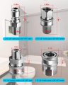 Augrex 3 8 In Pressure Washer Quick Connect Stainless Steel Fittings Adapter Set Female And Male Npt Thread Pcs