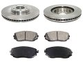 Front Ceramic Brake Pads And Rotor Kit For 2007-2015 Mazda Cx-9 