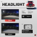 Headlight For 1990-2017 Mack Ch613 Sfa Hood Truck Replacement 2m0516cm Halogen Headlamp With Bulb And Clear Lens Front Light
