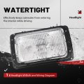 Headlight For 1990-2017 Mack Ch613 Sfa Hood Truck Replacement 2m0516cm Halogen Headlamp With Bulb And Clear Lens Front Light