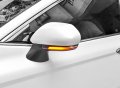 Toyota Camry 2018-2023 Smoked Black Side Mirror Led Sequential Dynamic Turn Signal Light Indicator Plug And Play Car