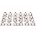 24 Stainless Steel 316 6mm Square Eye Plates 1 4 Marine Ss Pad Boat Rigging 