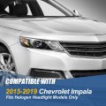 Auto Dynasty Factory Style Projector Headlight Lamp Compatible With Chevrolet Impala 2015-2019 Passenger Right Side Black