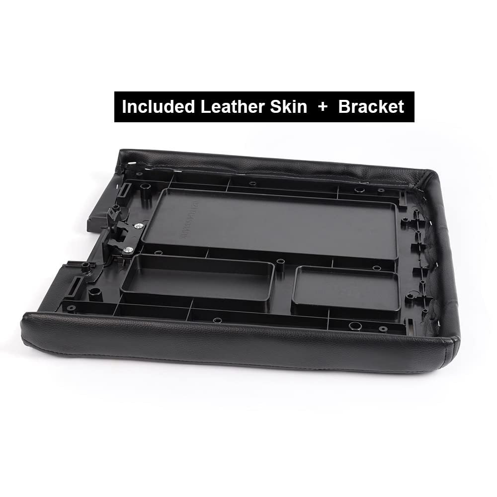 Gplus Cheda Center Console Lid Assembly For 2007-2013 Chevy Silverado Gmc Sierra Yukon Pick Latch Black Plastic Replaces