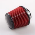 Ryanstar 76mm 3 High Flow Round Tapered Cone Closed-top Cool Air Filter Cleaner 
