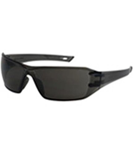Captain 250-46-0021 Rimless Safety Glasses With Gray Temple Lens And Anti-scratch Fogless Coating