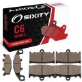 Sixity C6 Front Rear Ceramic Brake Pads For Kawasaki Zr1100 A1 A2 A3 A4 Zephyr 1992-1995 Complete Set 