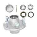 5 On 4 Inch Galvanized Trailer Hub Bearing Kit Suitable For 2000lbs Capacity And 1 Spindle 