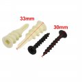 Uxcella 50pcs Self Drilling Drywall Anchor 30mmx4mm Black Oxide Flat Head Screw Assortment