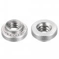 Uxcell Self -clinching Nuts 6-32 X 0 11-inch Stainless Steel Rivet Nut Round Head Metal Sheet Mounting Hardware Fastener 50pcs