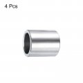 Uxcell 4pcs Stainless Steel Spacer 3 Bore X 1 Od Length Screw Standoff Bushing Plain Finish Round Metal For 4 Screws Bolts And