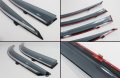 Jdm Vip Style Smoke Tinted Window Visor Rain Guard W Clips Chrome Trim For 2009-2014 Acura Tl Sedan