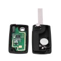 Keyless Entry Remote Control 2 Buttons Car Ignition Key Fob 433mhz With Uncut Blade For 207 307 308 407 807