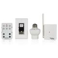 Skylinkhome Sk-3 Lighting Kit Includes 10 Button Remote Wall Dimmer Plug-in And Screw-in Off White 