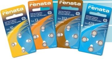 Renata Hearing Aid Batteries Size 312 60