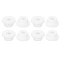 8pcs Rubber Grommets 3 4 19mm Drill Hole 8 10mm Id Top Hat Grommet White Silicone Plug Gasket For Wiring Automotive 