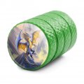 Blue Dragons In The Sky Castle Valve Stem Caps For Tire Rim Wheel Aluminum Green