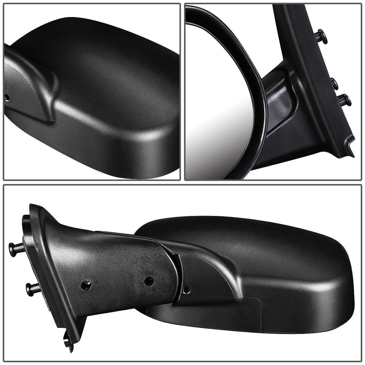 Auto Dynasty Ch1321196 Oe Style Manual Passenger Right Side View Door Mirror For Dodge Ram 1500 Van B2500 99-03