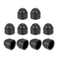 Nut Protection Cap 10pcs M10x17x20mm Plastic Hexagonal Screw Dome Acorn Hex Head Bolt Covers Waterproof Decorative Black 