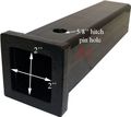 2 X 12 Hitch Receiver Tube Trailer Extender Extension 
