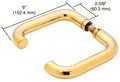 Crl Brass Finish Pth Series Tubular Style Lever Handles 