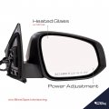 Spieg To1321311 Passenger Side Mirror Replacement For Toyota Rav4 2013-2015 Heated Turn Signal Light Power Folding Paintable