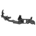 Hecasa Front Header Panel Bumper Cover Support For 2004-2008 Pontiac Grand Prix Grille Headlamp Mounting Nose Black 4pcs 