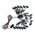 Astra Depot Emergency Warning Hazard 8pcs Ultra Thin 20-led Surface Mount Super Bright Led Strobe Light 16pcs 2-led Dash